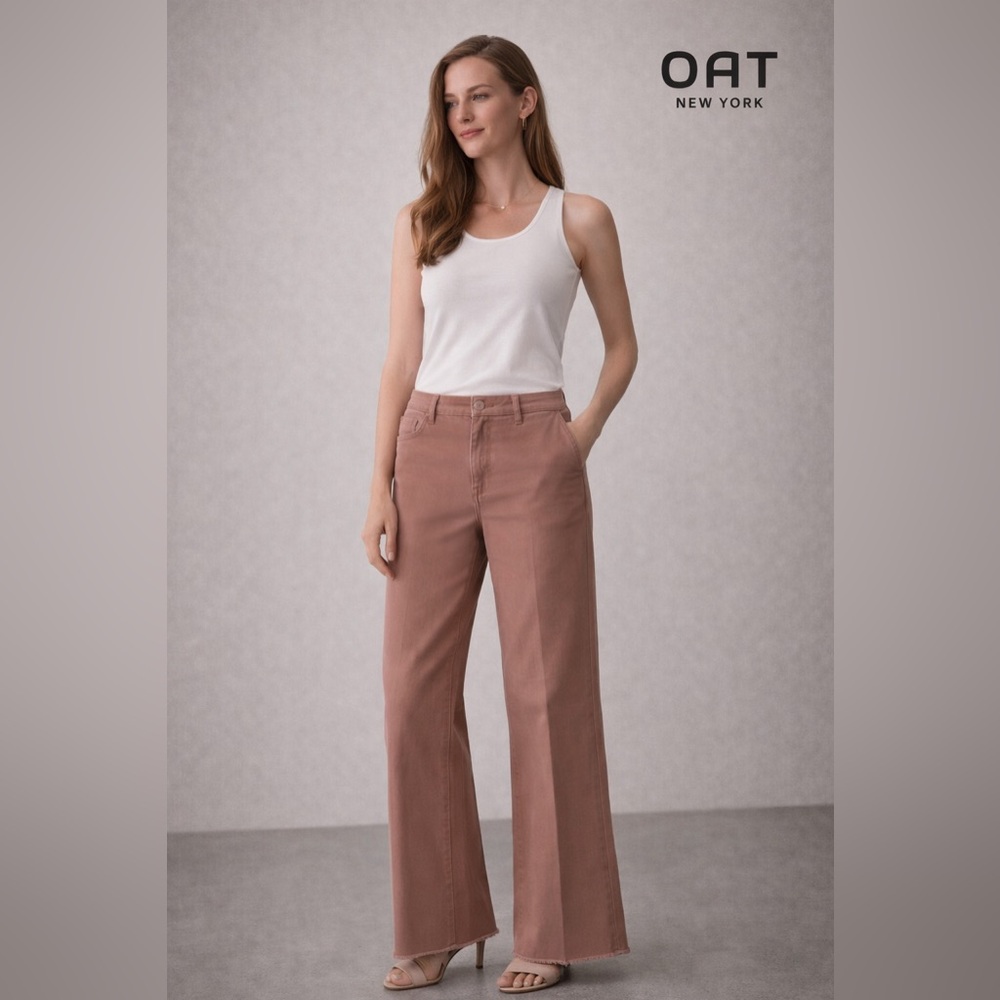 Oat New York Blush Brown Boot Cut Pants
BB14